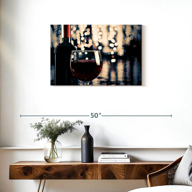 Yarlin Festive Red Wine, 20" H x 30" W