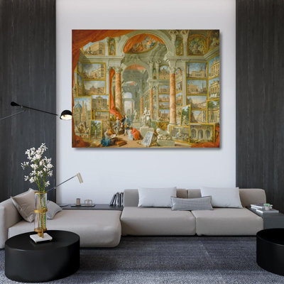 Astoria Grand Panini, Giovanni Gallery Wrapped Canvas Art Titled: Modern Rome
