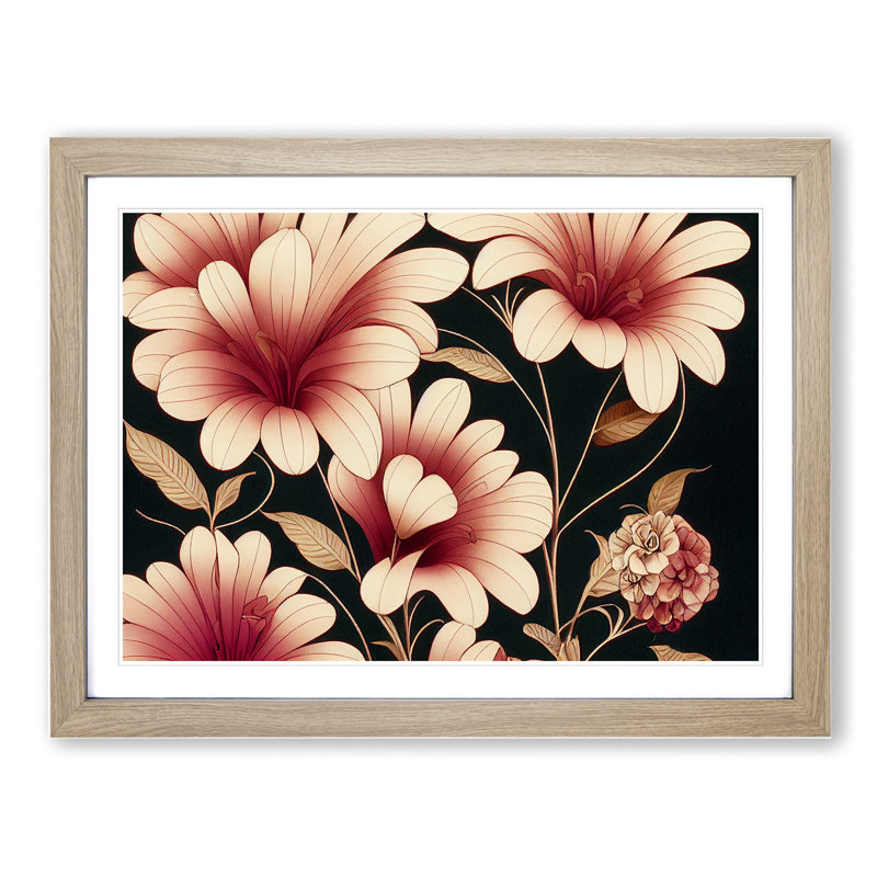 Stimulating Flowers - Framed Print, 46cm H x 64cm W x 2cm D, Oak Framed