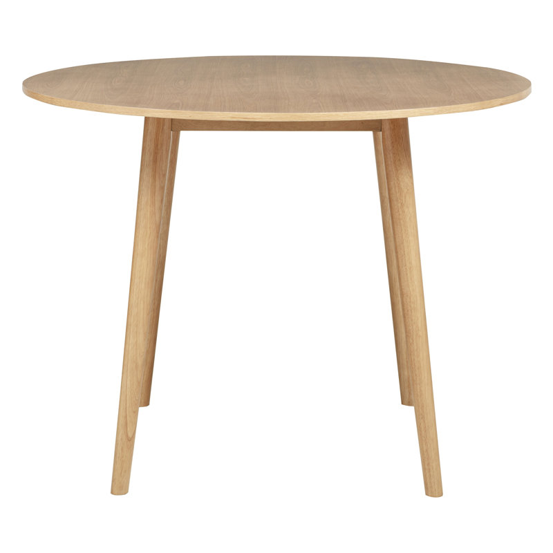 Waverly Light Ash Round Counter Height Dining Table, 48" Solid Rubberwood Kitchen Table for 4, Transitional Style