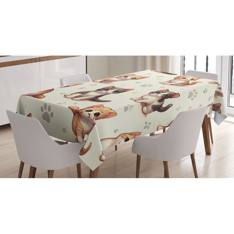 Dzenan Rectangle No Pattern Microfiber Tablecloth, 90" Rectangle