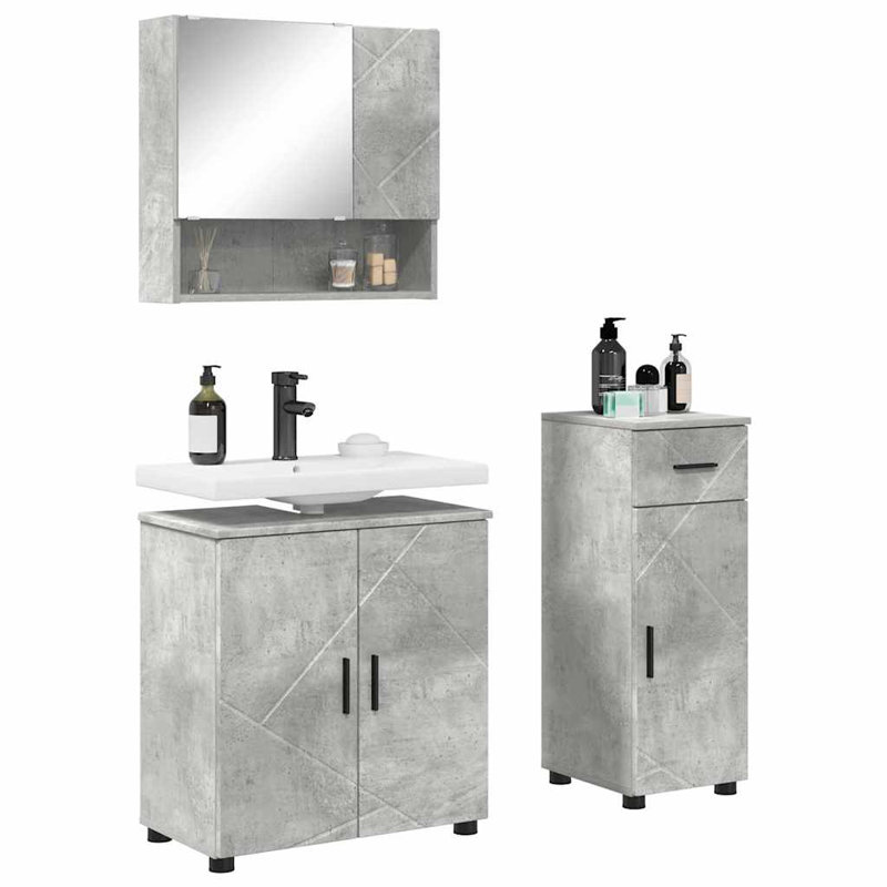 Bathroom Storage, Concrete Grey
