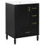 Meuble-lavabo moderne de 24 po avec lavabo en céramique, porte à fermeture douce, 3 tiroirs, poignées dorées et support de porte pour un rangement peu encombrant-930607209-930607213