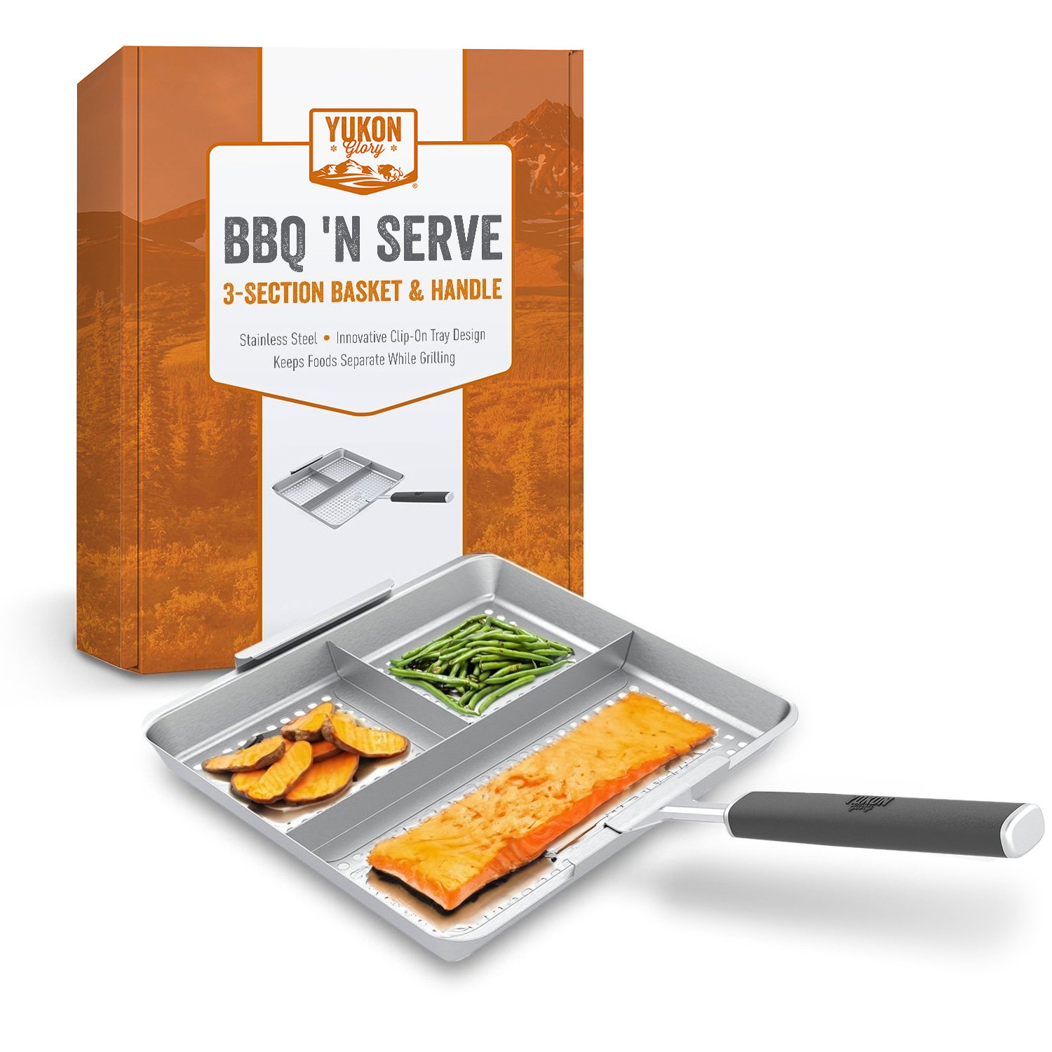 Yukon Glory Stainless Steel Dishwasher Safe Grill Grid Mat Wayfair Canada