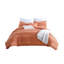 Ensemble d'édredon 5 pièces en jacquard à pinces à pompon 100% coton Swift Home Marilla - 2 coussins décoratifs inclus - chaleur toutes saisons, durable, facile d'entretien-252181321-252181326