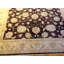 Tapis brun / beige en laine noué à la main de conception unique 8 pi x 9 pi 9 po