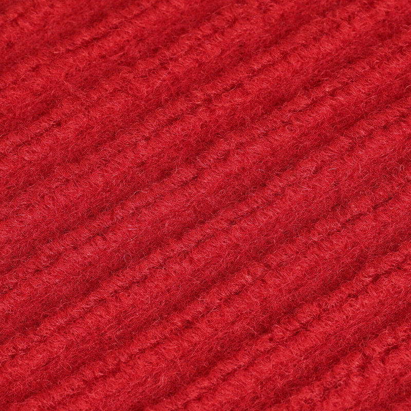 Tapis d'entrée antidérapant extérieur Aigan, Rectangle 3 pi 11 po x 4 pi 11 po, Rouge