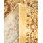 Tapis brun / beige / bleu noué à la main de conception unique 8 pi 3 po x 10 pi 8 po Mogul