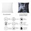 Coussin décoratif en marbre noir et blanc - imprimé moderne-957805152