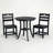 3-Piece Patio Bistro Set With Round Table And 2 Chairs-1400346434