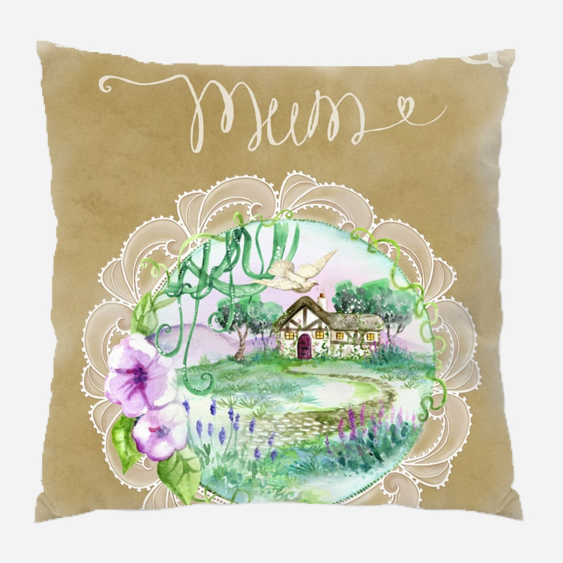 Housse de coussin Diego, Microsuède, Intérieur