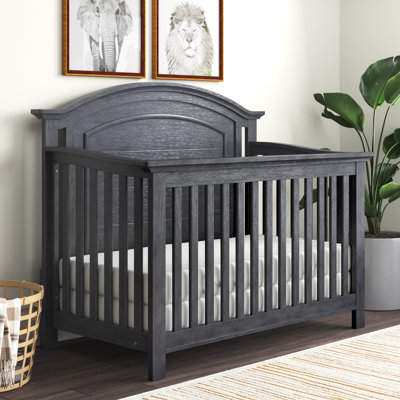 Adame GREENGUARD Gold Certified 5 -in-1 Convertible Solid Wood Crib