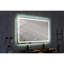 Miroir mural 84 po x 48 po avec éclairage à DEL haute luminosité et anti-buée