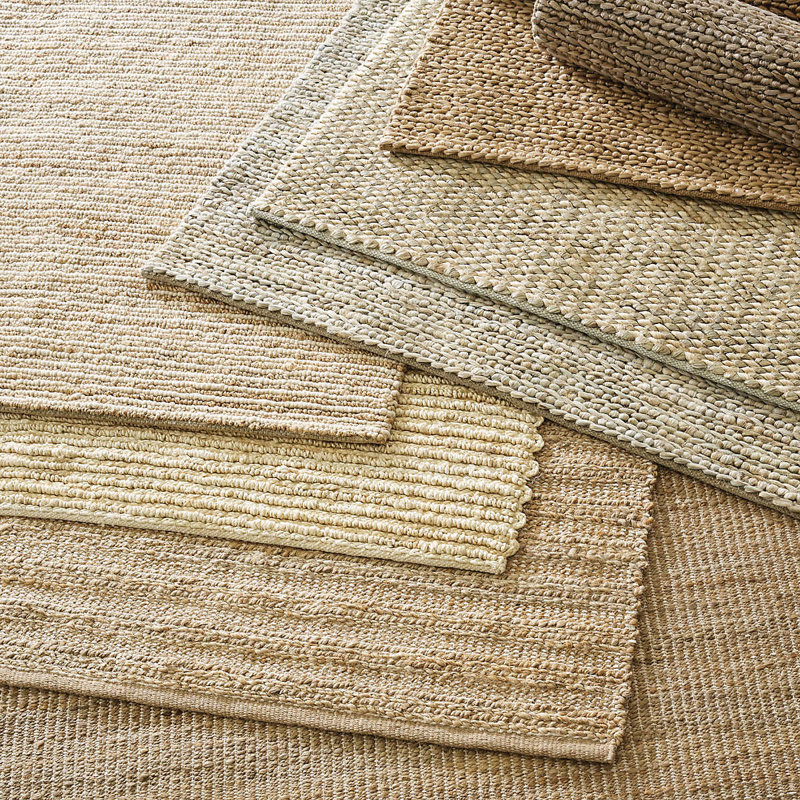 Simba Handwoven Jute Rug, Rectangle 3' x 5', Ivory