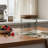 Hand-Blown Glass Jar With Natural Mango Wood Lid-1622949012