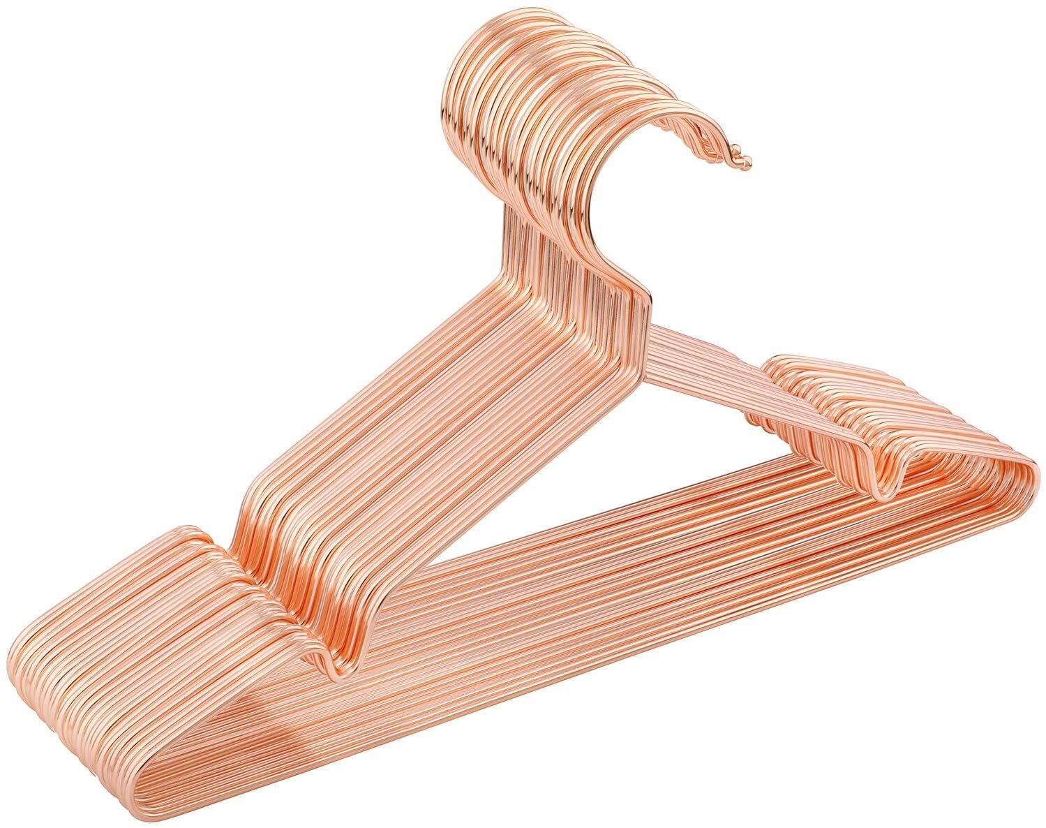 Kids Velvet Hangers,14 wide with Copper/Rose Gold Hooks,Space