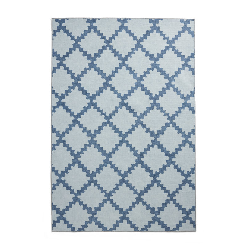 Scion Floral Digitally Printed 120cm X 170cm Area Rug, Blue, Rectangle 120 x 170 cm