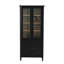 Vitrine 73,25 po H avec rangement