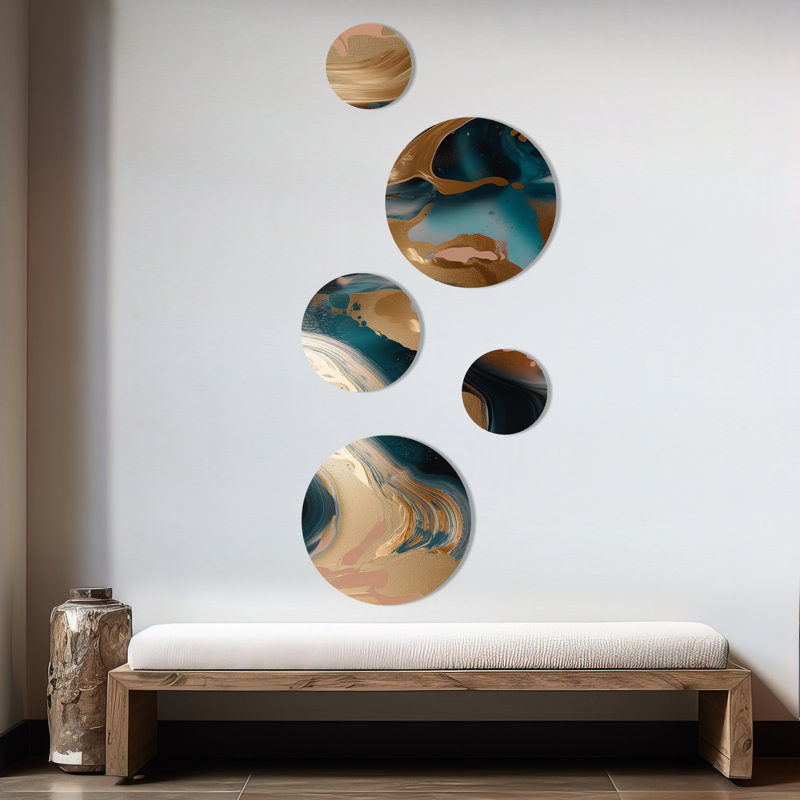 Abstract Wall Decor on Metal