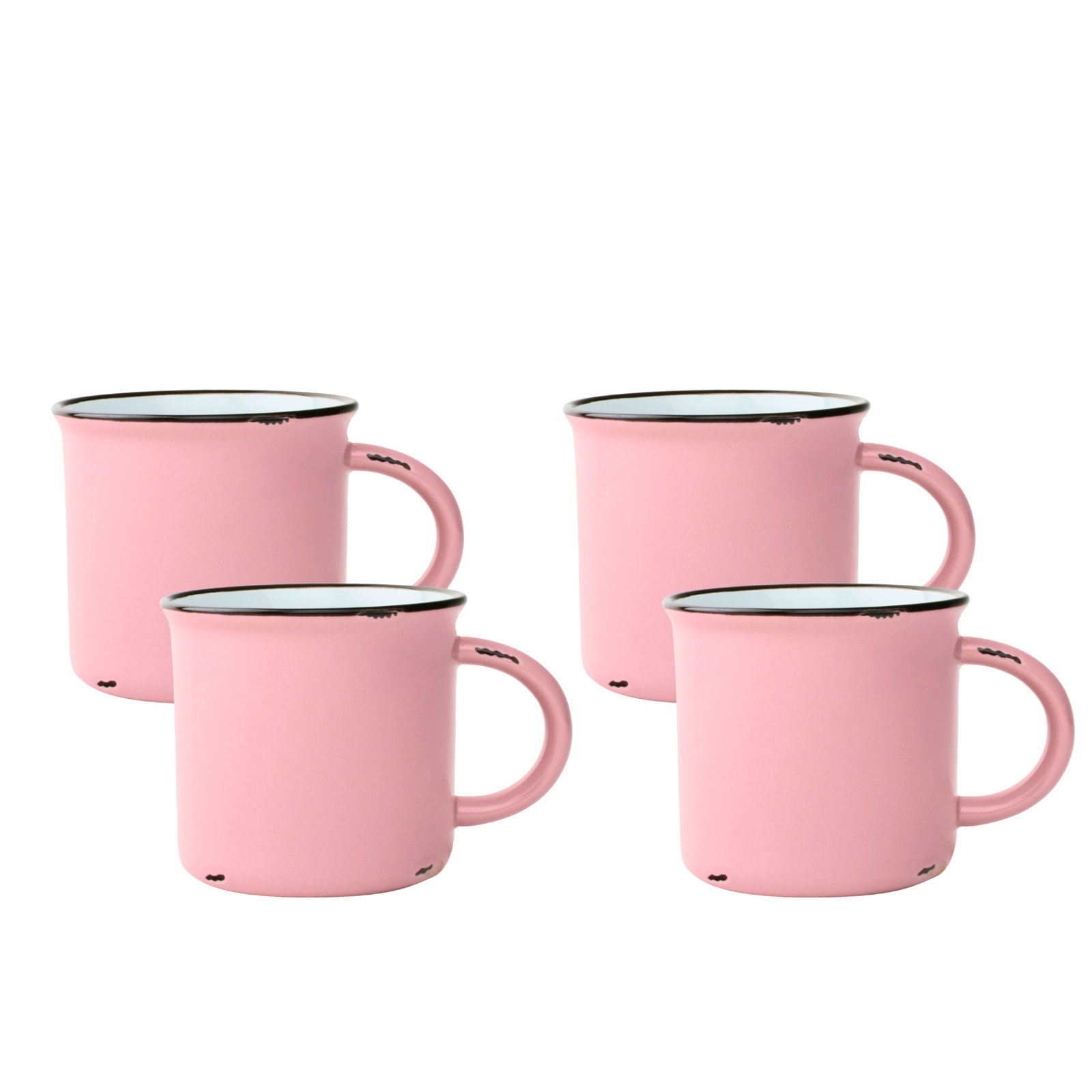 Tinware Stoneware Mug, Pink