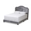Lit tapissier capitonné standard à profil bas Kymbre-1474967375