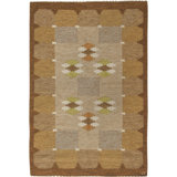 Vintage One-of-a-Kind Rectangle 4'5" X 6'8" Flatweave Area Rug