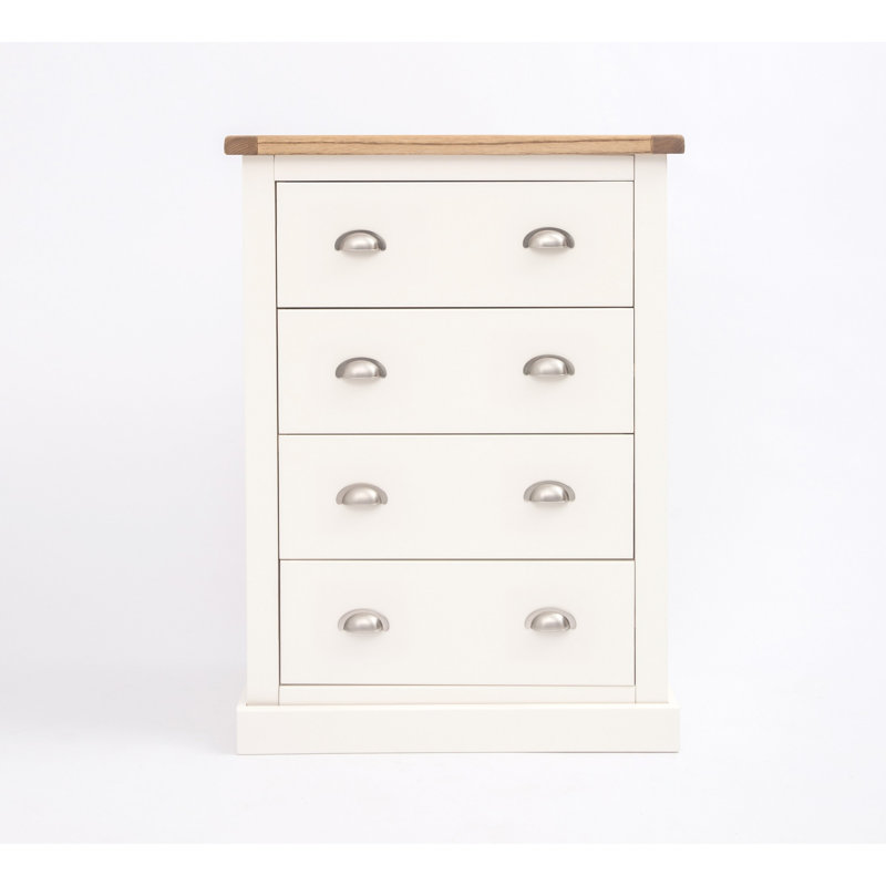 70cm W 4 - Drawer Chest of Drawers, Off White