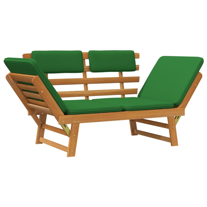 Banc de jardin en bois, Brun, Vert