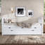 Lit simple en bois massif Smart Storage de style moderne pour les chambres d'amis
