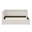Lit plateforme tapissier avec ports USB, ceinture à DEL-144003290-144003288