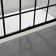 Cyrus 60"W x 72"H Single Sliding Aluminum Framed Black-Grid Shower Door with Heat Soaking Process and Protective Coating Treatment