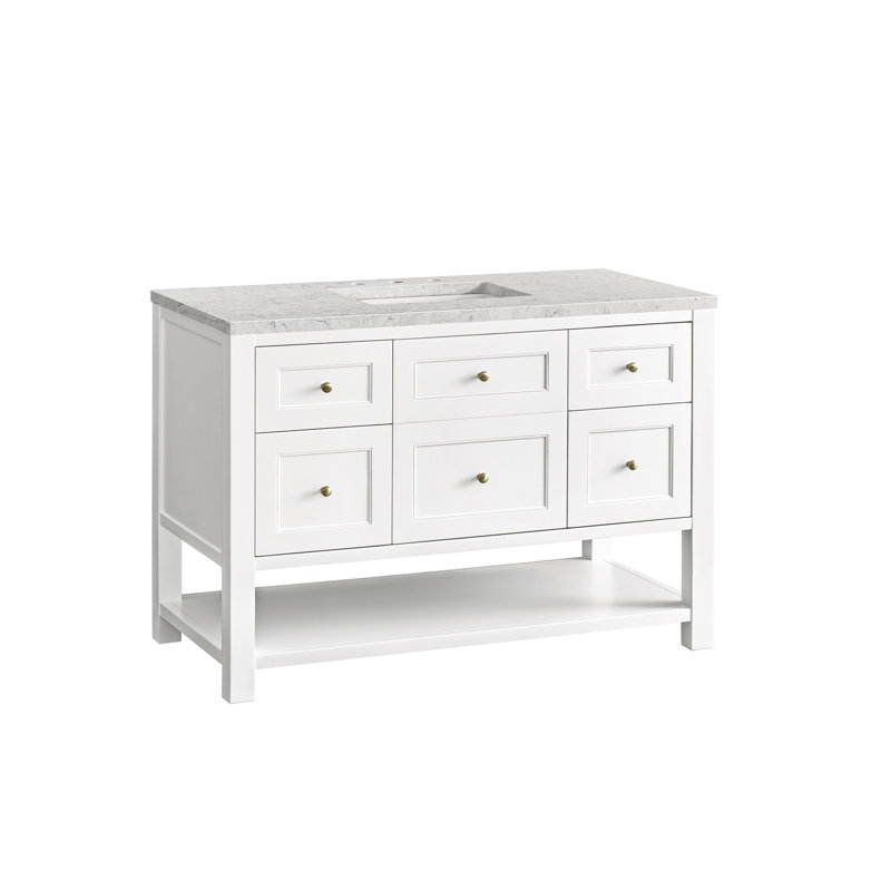 Breckenridge 48'' W Single Vanity, Eternal Jasmine Pearl, Bright White