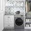 Lawrence - Armoire à linge 24 po avec robinet et évier en acier inoxydable - blanc-657963383