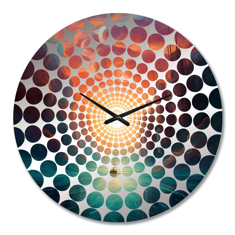 Rozele - Horloge murale de plage moderne, Grand
