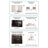 French‑style Small Black Dressing Table with Wood & Stainless Steel for Bedroom