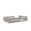 Lit plateforme simple en bois avec garde-corps durable et durable