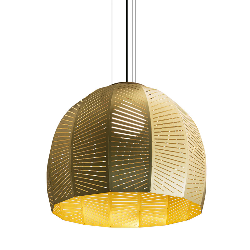 Amicus 1 - Light Pendant, 10.25" H x 12" W x 12" D, 2700K - Warm White LED, Walnut Finish