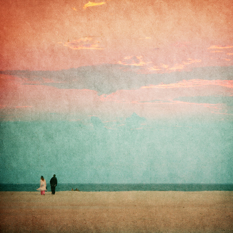Beautiful Beach by Muzon - Wrapped Canvas Painting, 91cm H x 91cm W