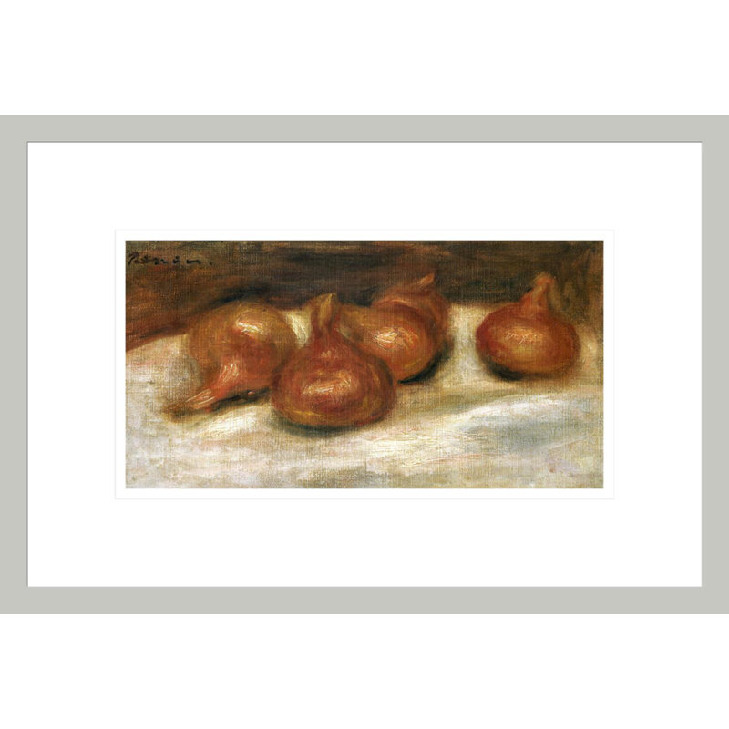 Nature morte aux oignonsPierre-Auguste Renoir - Impression giclée sur cadre, 11,46 po H x 16,75 po L
