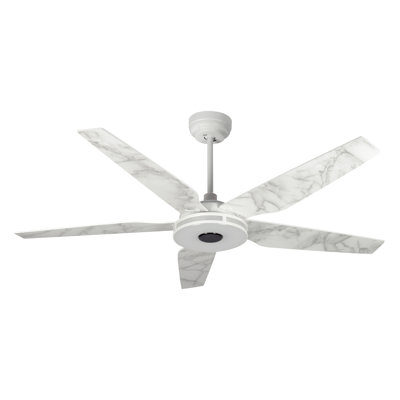 Ventilateur de plafond intelligent à 52 pales 52 po avec télécommande DEL, ensemble d'éclairage inclus