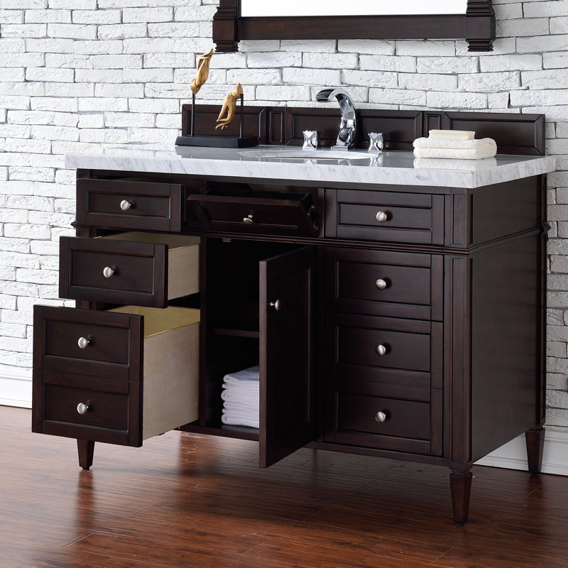 Brittany 48'' W Single Bathroom Vanity Base, Smokey Celadon