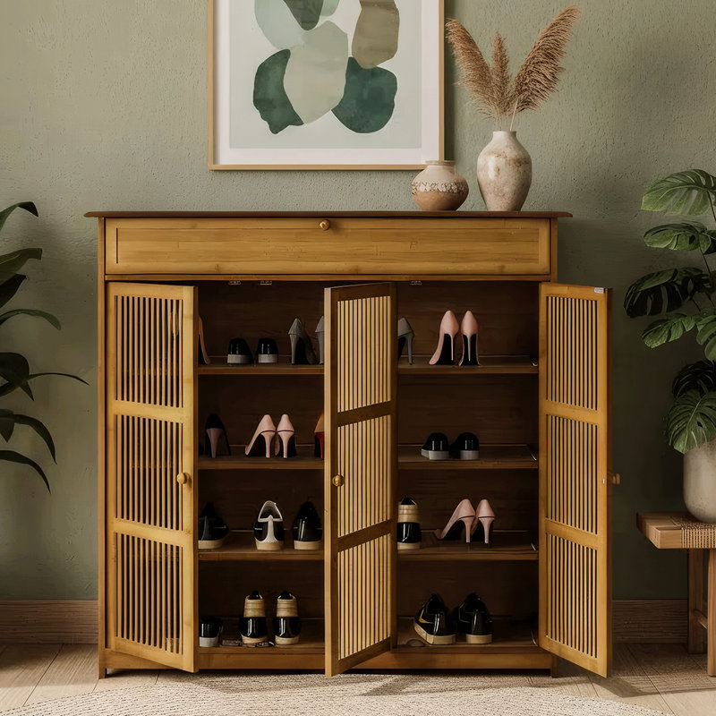 18 Pair Shoe Storage Cabinet
