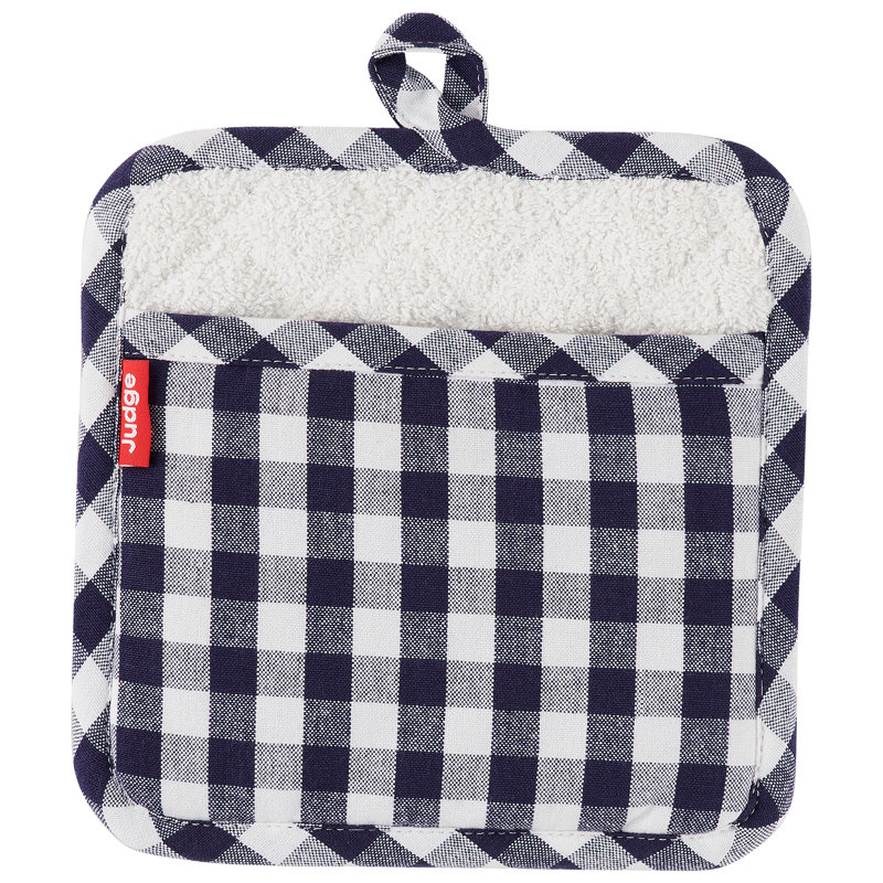 Judge Textiles, Pot Holder, Check, Blue