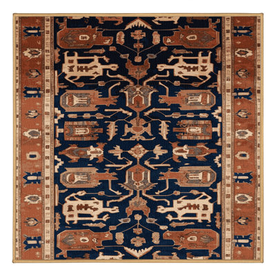 Tapis brun lavable à la machine
