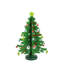 Décoration de table arbre de Noël vert 13,75 "découpé avec ornements