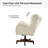 Lundgren 45'' H Vegan Leather Tilting Executive Chair with  Lumbar Support  and Solid Wood Base-984894609