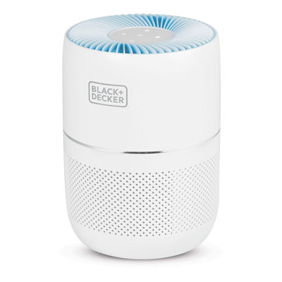 Black+decker Bap Series  Tabletop Air Purifier - 3-stage Filtration System, Hepa Air Purifiers For Ho In White