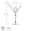 RCR Crystal Melodia Martini Glasses - 210ml