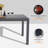 Kederick Rectangular Metal Outdoor Dining Table , 94.5'' in. W 35.5'' in. D