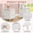 Dorlan 19.7“W Cute Cloud shape Nightstand-1072245483
